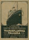 Italian Transatlantic Boat Ancient Advertising Art Print