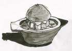 Pop Squeezer with orange Kitchen Print