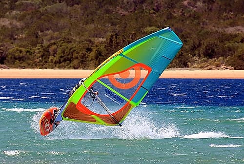 Wind-serf-flight-sea-sardinia Coastal Print