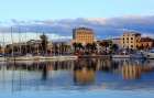 Port in the sardinian town of Alghero Art Print