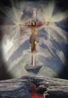 Contemporary Majestic Crucified Jesus Art Print