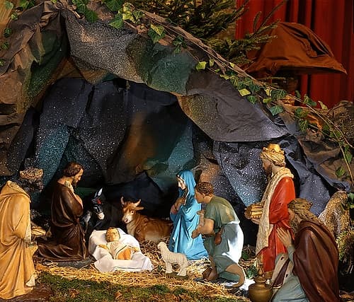 nativity scene Art Print