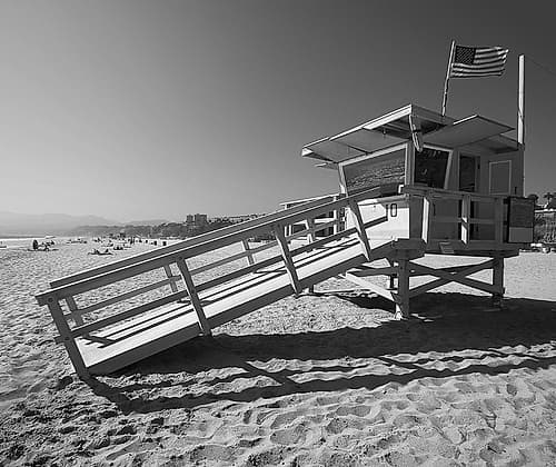 California Lifeguard Stand Art Print