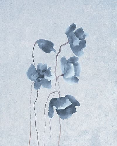 Blue Poppy Group Art Print