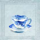 Vintaged Pattern Tea Cup Art Print