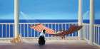 Porch Hammock Tails Art Print
