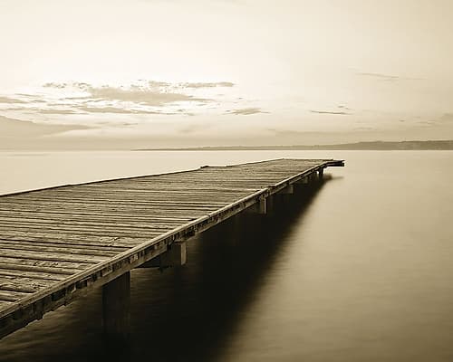 Old Wooden Pier Art Print by Anonymous