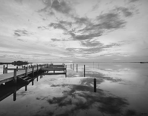 Dock Sunset Art Print by Eve Turek