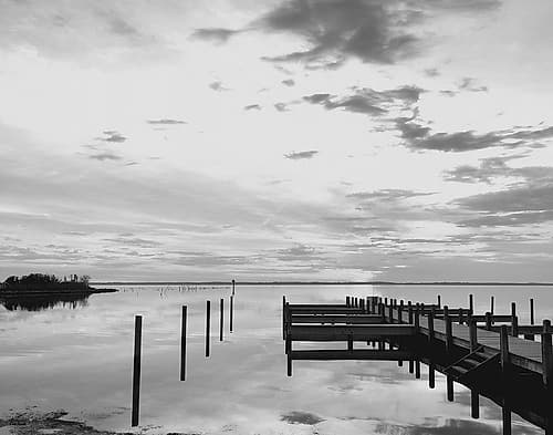 Sunset Pier Art Print by Eve Turek