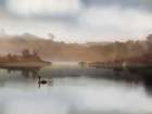Morning on the River Art Print