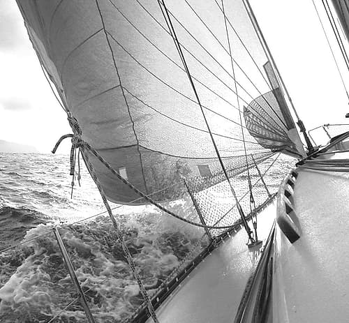 Heeling to Port Art Print by Anonymous