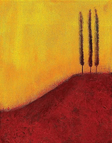 Trees on a Hill Art Print by V. Giordano