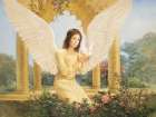 Angel and Dove Art Print by Unknown