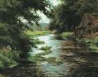 By the River Art Print by Unknown