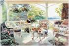 On the Porch Art Print by Unknown