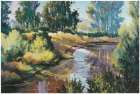 Lazy Stream Art Print by Unknown