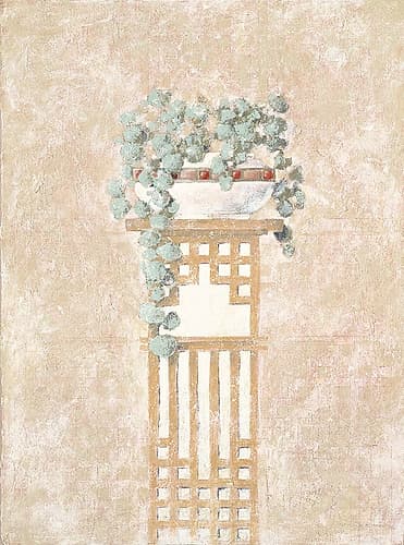 Holly on Pedestal Decorative Print