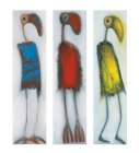 Trio of Birds Abstract Art Print