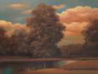 Hazy Meadow I Art Print by Unknown