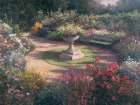 Garden Pedestal Art Print by Unknown