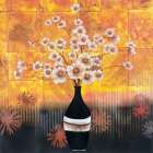 Black Vase Yellow Floral I Art Print by Unknown