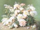 White Gladiolas Art Print by Unknown