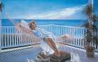 Hammock by the Sea Art Print by Unknown