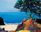 Tree by the Sea Art Print by Unknown