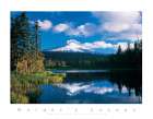 Reflections Mountain in Lake Art Print by Unknown