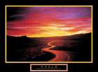 Road Sunset Art Print by Unknown