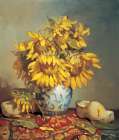Sunflowers in Vase I Art Print by Unknown