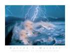 Lightning on Shore Art Print by Unknown
