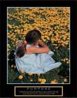 Purpose - Girl in Flowers Art Print by Unknown