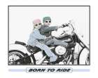 Biker Babes Art Print by Unknown