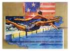 Olympic Swimmers Art Print