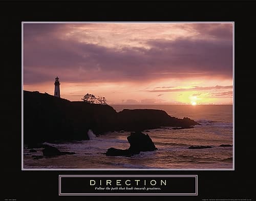 Direction - Lighthouse Art Print by Frontline