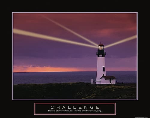 Challenge - Lighthouse Art Print by Frontline