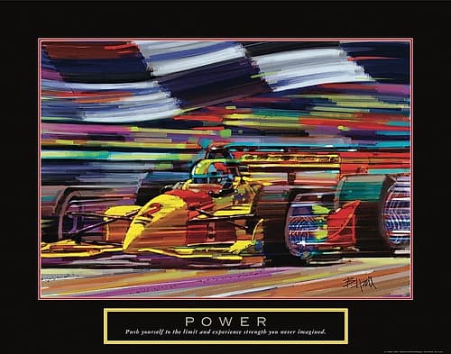 Power - Race Car Games and Sports Print
