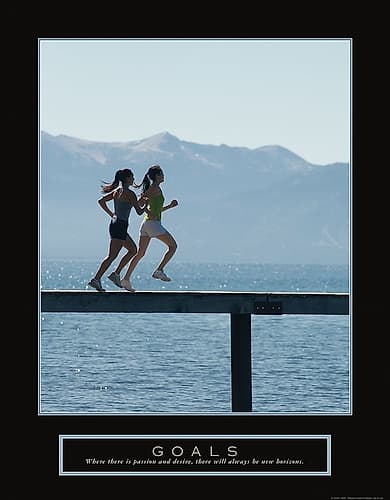 Goals - Girl Joggers Games and Sports Print