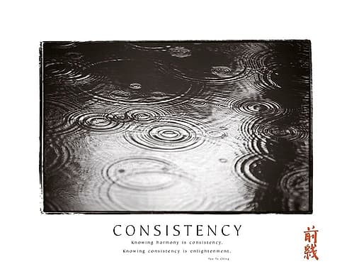 Consistency - Raindrops Art Print