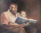 Reading Lesson Art Print by Unknown