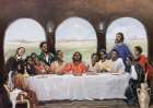 Black Last Supper Art Print by Unknown