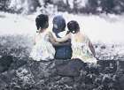 Three Kids Art Print by Unknown