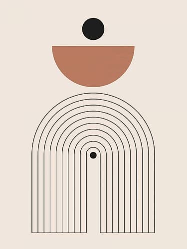 Arrondis 1 Art Print