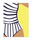 Sur le sable chaud Art Print