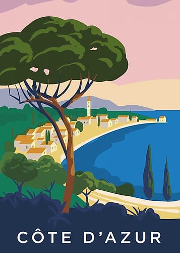 Côte dAzur Art Print