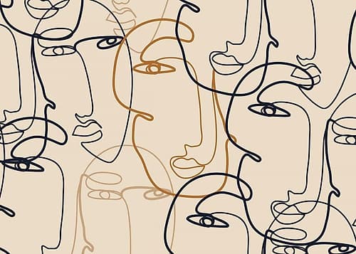 Profils Art Print