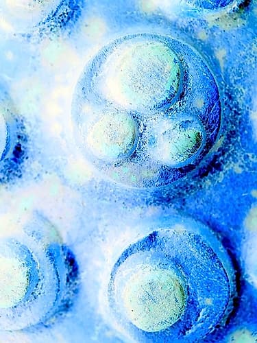 Blue Cells I Art Print by Grayscale