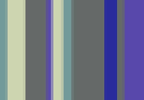 Cool Stripes I Art Print by Grayscale