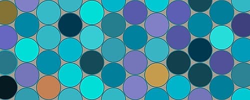 Cool Circles VII Art Print by Grayscale